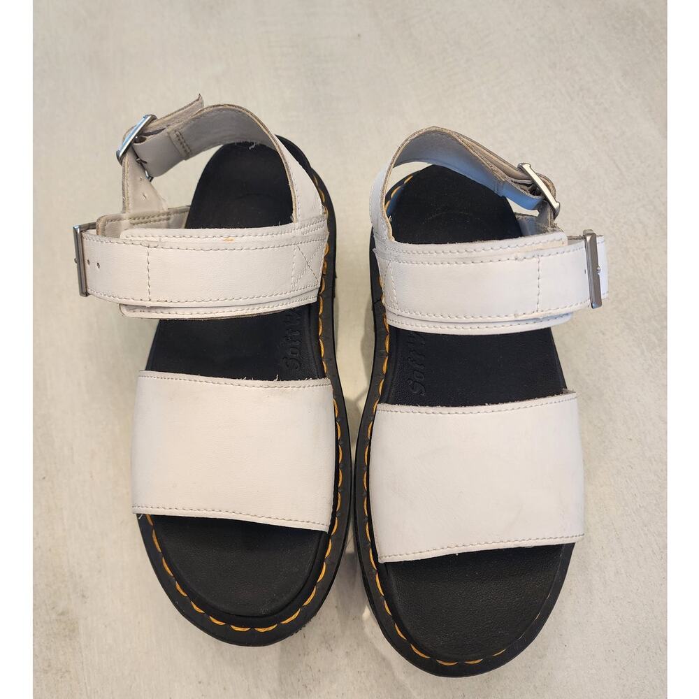Dr. Martens White and Black Platform Sandals - Picture 2 of 9